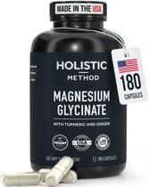Cápsulas de Glicinato de Magnésio Holistic Method 180 Veganas Cápsulas de Glicinato de Magnésio Holistic Method 180 Veganas