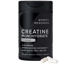 Cápsulas de monohidrato de creatina Sports Research 5g 30 porções