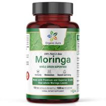 Cápsulas de Moringa 1500mg (150 unidades) - Orgânico - Aura