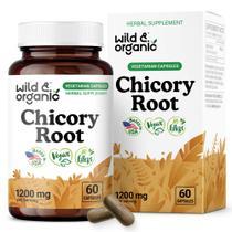 Cápsulas de Raiz de Chicória Wild & Organic 1200 mg 60 unidades Cápsulas de Raiz de Chicória Wild & Organic 1200 mg 60 unidades