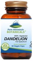 Cápsulas de raiz de dente-de-leão Pure Mountain Botanicals 450 mg