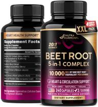 Cápsulas de Remolacha Nutraharmony 5 en 1 para el Apoyo del Corazón 240 Unidades