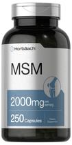 Cápsulas de suplemento Horbäach MSM 2000 mg 250 unidades Cápsulas de suplemento Horbäach MSM 2000 mg 250 unidades