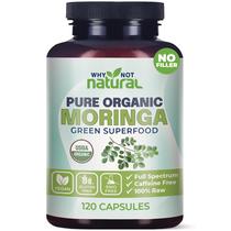 Cápsulas de suplemento Por que não pó de moringa orgânico natural