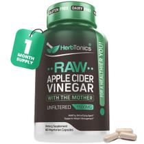 Cápsulas de Vinagre de Maçã Herbtonics ACV 1500 mg Veganas 60 Unidades