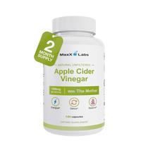 Cápsulas de Vinagre de Maçã MaxX Labs 1500mg 120un