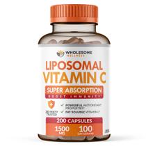 Cápsulas de vitamina C Wholesome Wellness 1500 mg (200 comprimidos)