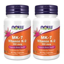 Cápsulas de Vitamina K2 (MK7) NOW Foods - 100mcg - 120 Unidades