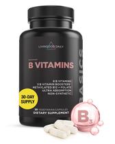 Cápsulas do complexo de vitamina B Livingood Daily 30 cápsulas