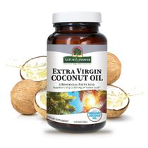 Cápsulas gelatinosas de óleo de coco Nature's Answer Extra Virgin 120 cápsulas Cápsulas gelatinosas de óleo de coco Nature's Answer Extra Virgin 120 cápsulas