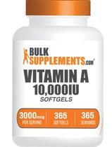 Cápsulas gelatinosas de vitamina A (suplementos a granel): 10.000 UI (365 unidades)