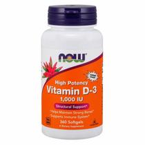 Cápsulas gelatinosas de vitamina D-3 360 da Now Foods (pacote com 4)