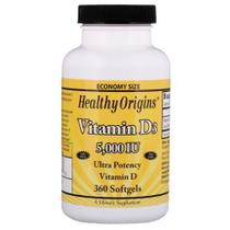 Cápsulas gelatinosas de vitamina D3 360 da Healthy Origins (pacote com 2)