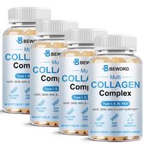 Cápsulas gelatinosas multicolágeno BEWORD 240 cápsulas com vitamina C e HA Cápsulas gelatinosas multicolágeno BEWORD 240 cápsulas com vitamina C e HA