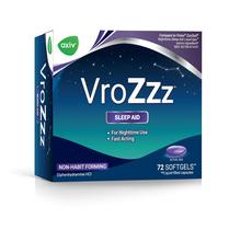Cápsulas gelatinosas Sleep Aid AXIV VRozzz 25 mg de difenidramina HCI 72 ct