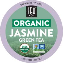 Cápsulas K-Cup de Chá Verde Orgânico de Jasmim FGO, 24 unidades Cápsulas K-Cup de Chá Verde Orgânico de Jasmim FGO, 24 unidades