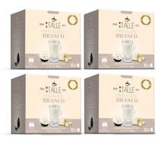 Capsulas Maquina Dolce Gusto Italle Bebidas Lácteas Choco Branco 40 Und - Café Italle