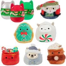 Cápsulas misteriosas Squishmallows Original 4 Holiday, pacote com 3 Cápsulas misteriosas Squishmallows Original 4 Holiday, pacote com 3
