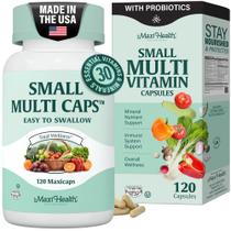 Cápsulas Multivitamínicas Pequeñas Maxi Health 120 Unidades con Probióticos Cápsulas Multivitamínicas Pequeñas Maxi Health 120 Unidades con Probióticos