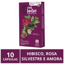 Cápsulas p/ Nespresso Chá Leão, Hibisco Rosa Silvestre Amora