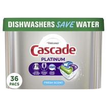 Cápsulas para Lava-Louças Cascade Platinum ActionPacs - Pacote com 36 Unidades