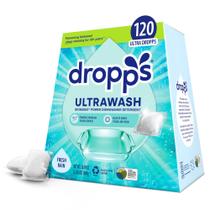 Cápsulas para lava-louças Dropps UltraWash Fresh Rain (120 unidades)
