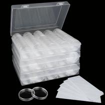 Cápsulas para moedas APACALI 300 PCS de plástico de 30 mm com junta de espuma Cápsulas para moedas APACALI 300 PCS de plástico de 30 mm com junta de espuma