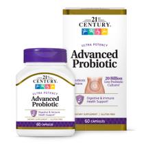 Cápsulas Probióticas 21st Century Advanced - 60 Unidades