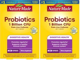 Cápsulas probióticas Nature Made 1B UFC, pack de 2 para 30 días Cápsulas probióticas Nature Made 1B UFC, pack de 2 para 30 días