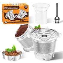 Cápsulas Reutilizáveis K Cups Qiorgar em Aço Inoxidável, 2 Unidades, para Keurig 1.0