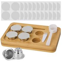 Cápsulas reutilizáveis ZOCOVHI para Nespresso OriginalLine 6 unidades Cápsulas reutilizáveis ZOCOVHI para Nespresso OriginalLine 6 unidades