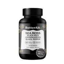 Cápsulas Sea Moss Better Alt Irish com óleo de semente preta 120 cápsulas