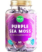 Cápsulas Sea Moss Maju Powerful Purple 60 quilates extra fortes