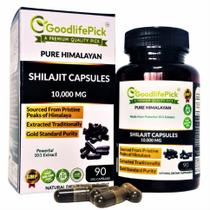 Cápsulas Shilajit GoodLifePick 10000 mg de origem himalaia 90 quilates