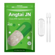 Cápsulas vazias AngTainn Clear Vegetarian tamanho 0 500 unidades Cápsulas vazias AngTainn Clear Vegetarian tamanho 0 500 unidades