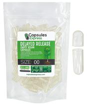 Cápsulas vazias XPRS Nutra Delayed Release, tamanho de 00 a 100 ct