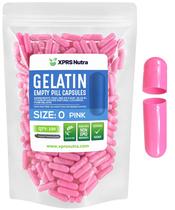 Cápsulas Vazias XPRS Nutra Tamanho 0 - 100 Unidades (Gelatina Rosa)