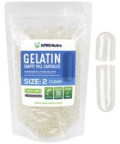 Cápsulas vazias XPRS Nutra tamanho 2 - 500 unidades de gelatina transparente