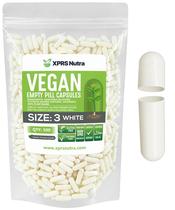 Cápsulas vazias XPRS Nutra tamanho 3 - 500 unidades de cápsulas veganas Cápsulas vazias XPRS Nutra tamanho 3 - 500 unidades de cápsulas veganas