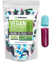 Cápsulas vazias XPRS Nutra tamanho de 0 a 1000 unidades de cápsulas veganas Cápsulas vazias XPRS Nutra tamanho de 0 a 1000 unidades de cápsulas veganas