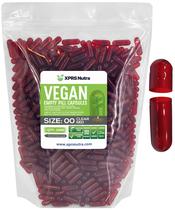 Cápsulas vazias XPRS Nutra tamanho de 00 a 1000 unidades, cápsulas veganas