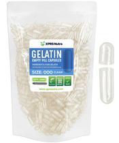 Cápsulas Vazias XPRS Nutra - Tamanhos 000 a 1000 - Gelatina Transparente