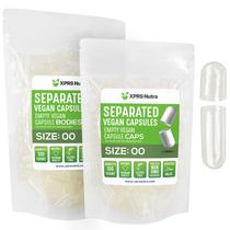 Cápsulas vazias XPRS Nutra Vegan tamanho 00 - 100 unidades