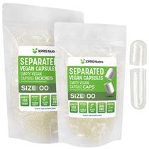 Cápsulas vazias XPRS Nutra Vegan tamanho 00 - 500 unidades Cápsulas vazias XPRS Nutra Vegan tamanho 00 - 500 unidades