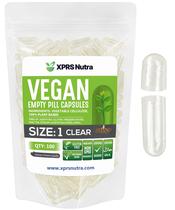 Cápsulas Vazias XPRS Nutra - Veganas - Tamanhos de 1 a 100 Unidades