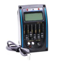 Captador De Guitarra Acústica LC-5 De 5 Bandas Com Pré-Amplificador EQ, Microfone, Afinador Piezo E