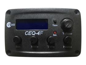Captador Para Violão Flat Com Pré, Equalizador E Afinador - Custom sound