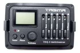 Captador Tagima Teq-5 Violão Afinador Equalizador 5 Bandas Captador Tagima Teq-5 Violão Afinador Equalizador 5 Bandas