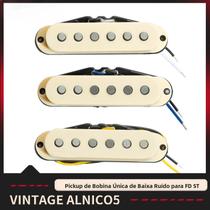 Captadores Single Coil Cream Alnico 5 (3 Peças) Para Guitarra FD ST - Posição Braço, Centro E Ponte