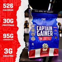 Captain Gainer 3Kg Massa Hipercalorico Under Labz Com Creatina e 30g de Proteina na dose